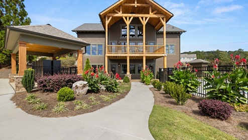 Exterior view of community clubhouse