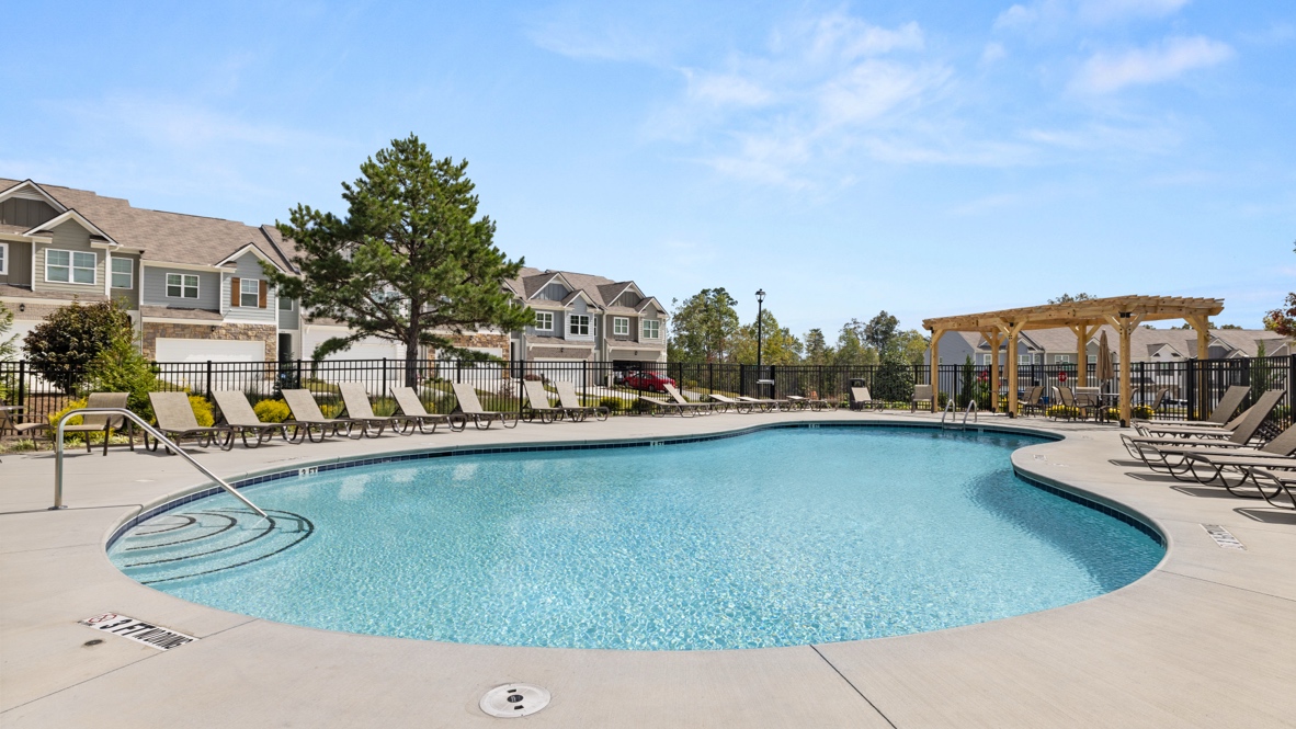 Community clubhouse pool