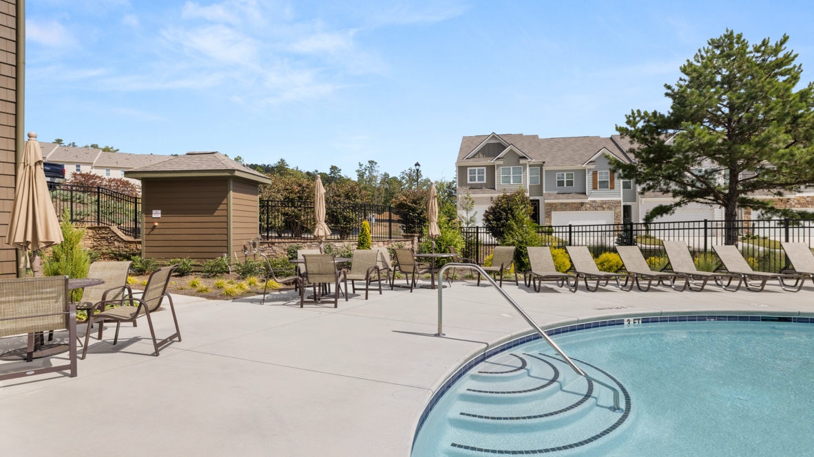 Community clubhouse pool