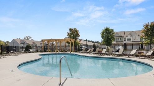 Community clubhouse pool
