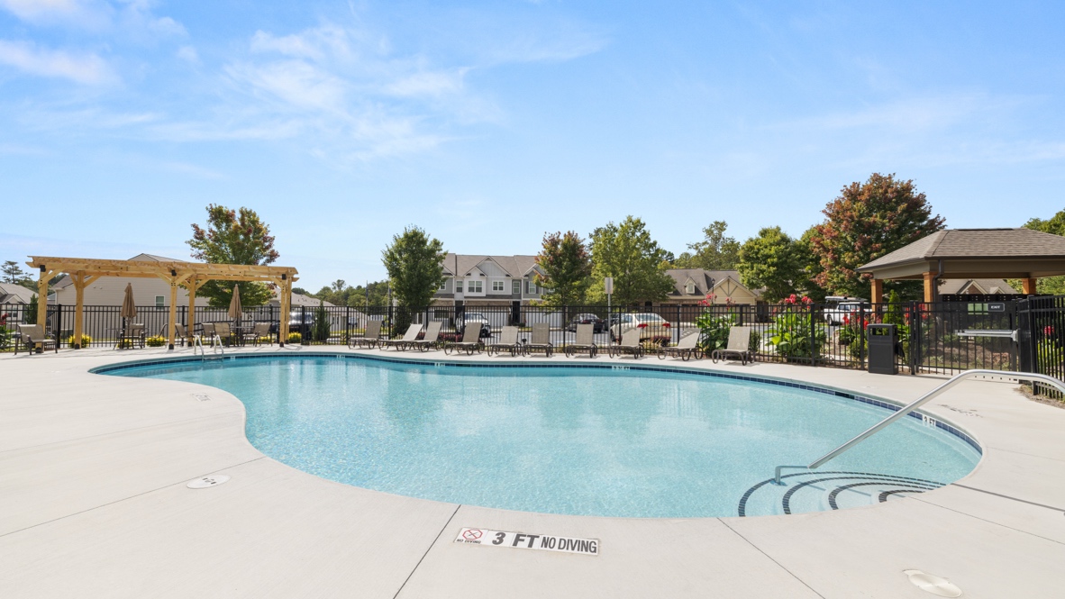 Community clubhouse pool