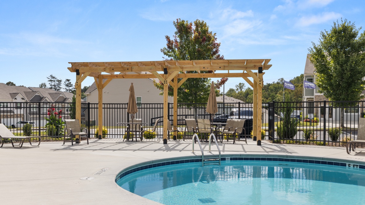 Community clubhouse pool