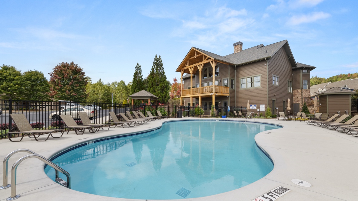 Community clubhouse pool