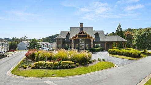 Exterior view of community clubhouse