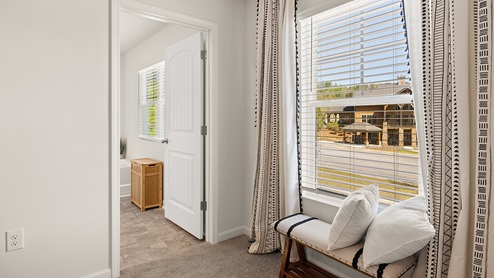 sudbury townhome primary bedroom at mountain park in dahlonega georgia
