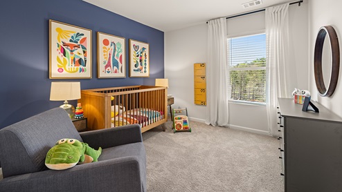 sudbury townhome bedroom at mountain park in dahlonega georgia