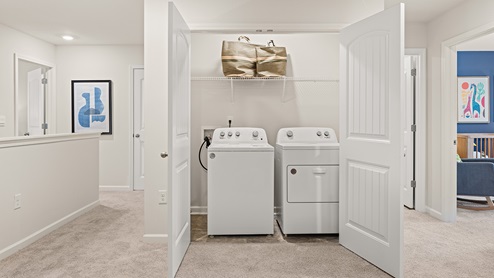 sudbury townhome interior laundry room on the second level