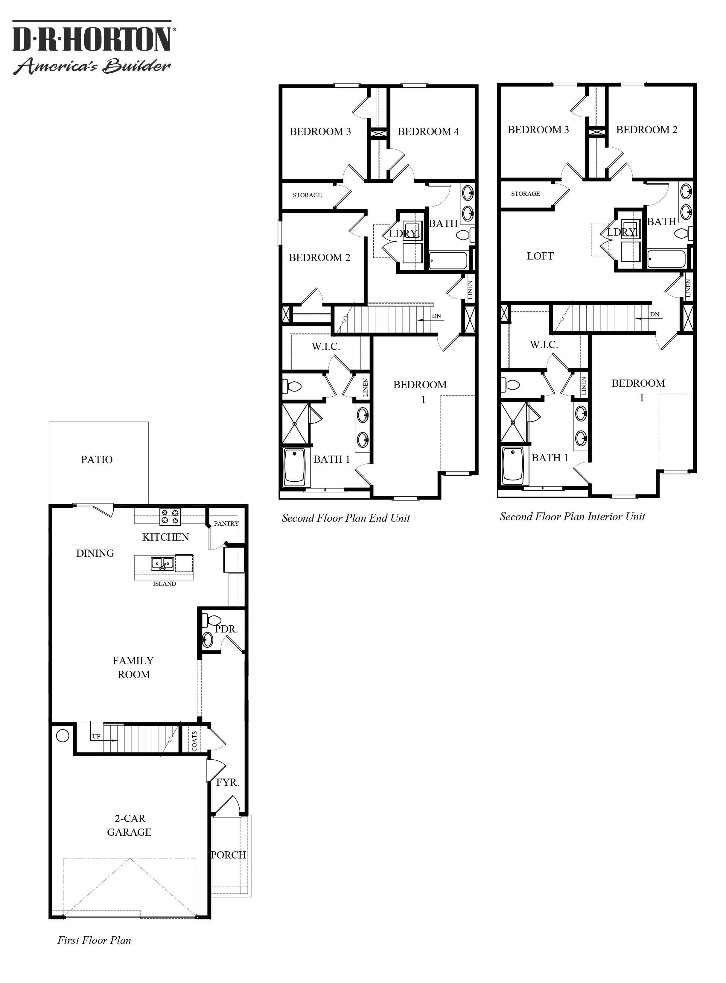 stratford tow story townhome floorplan at greyton springs in buford georgia