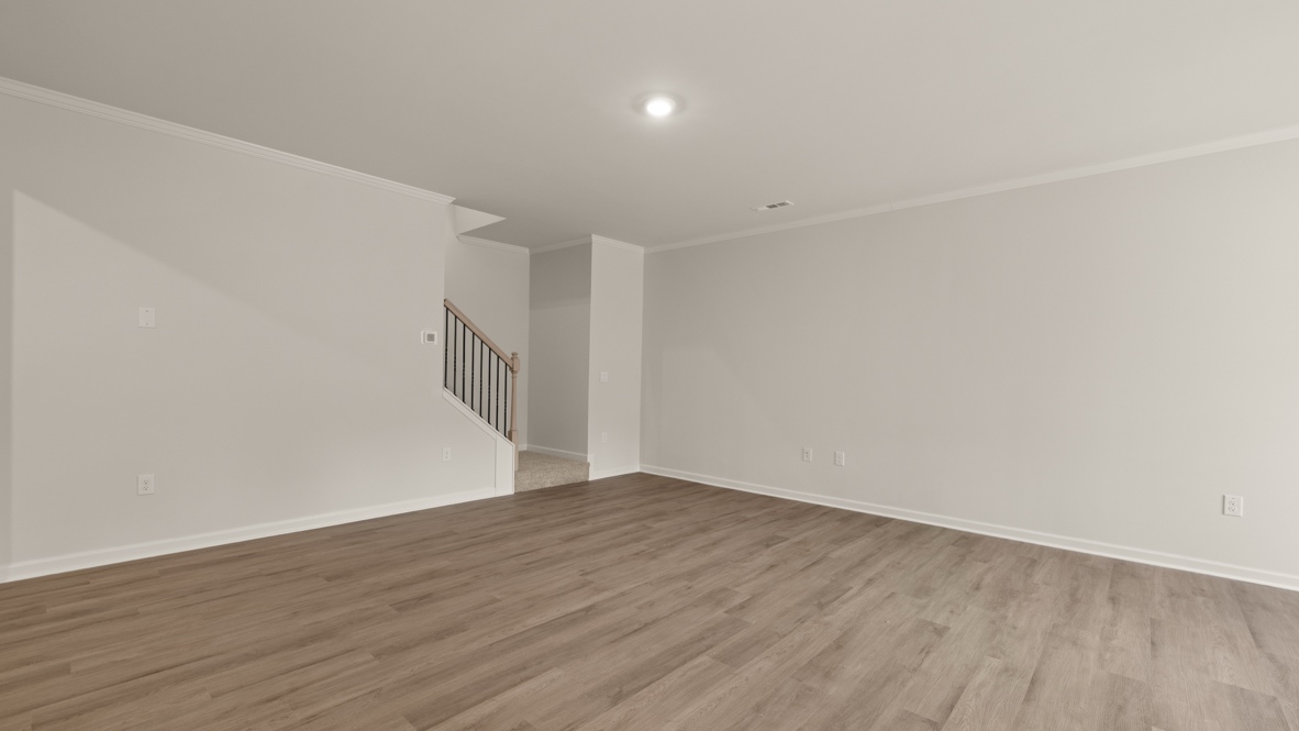 Interior living area open to staircase