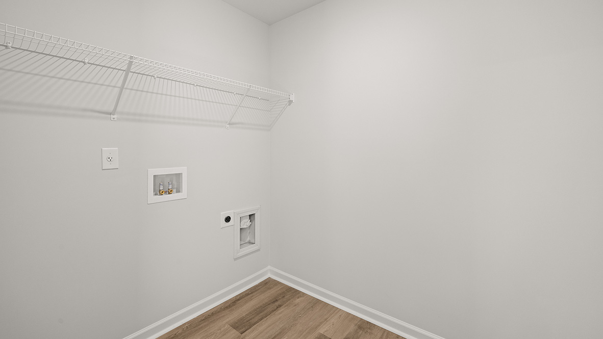 Interior laundry room