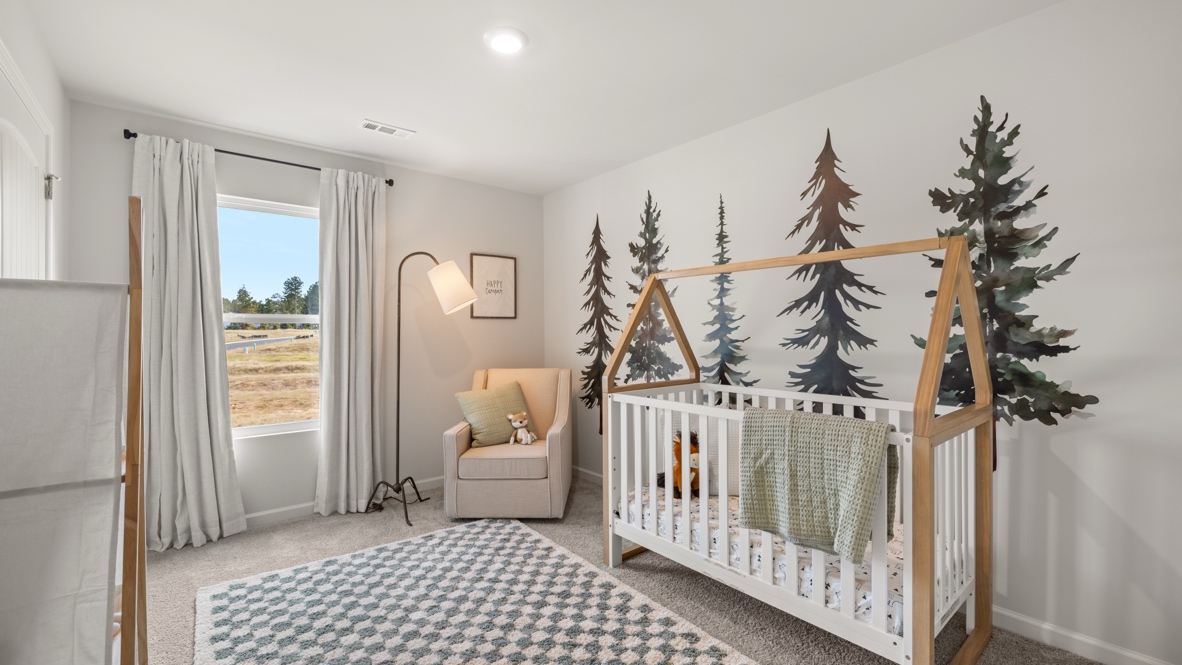 Interior bedroom with window