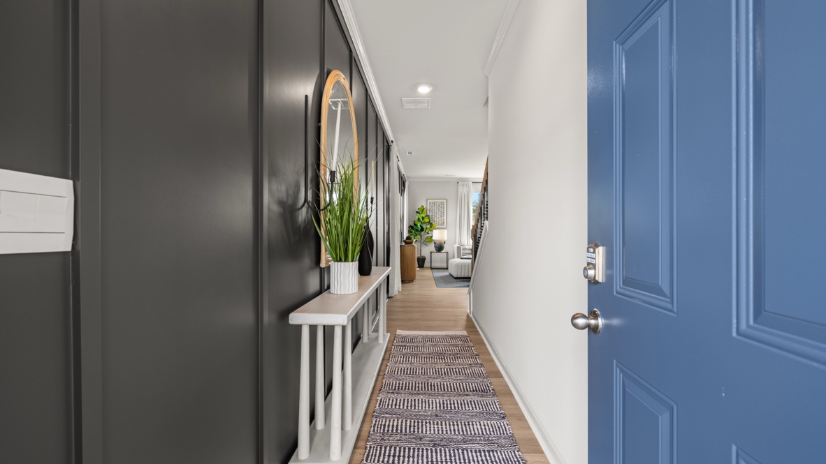 Interior entry-way leading to living area