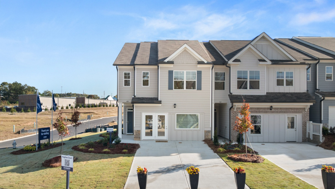 Salisbury Plan at Hughes Court By D.R. Horton, Dawsonville, GA street view of our 3 Bed, 2.5 bath, 2 garage, 2 story new home