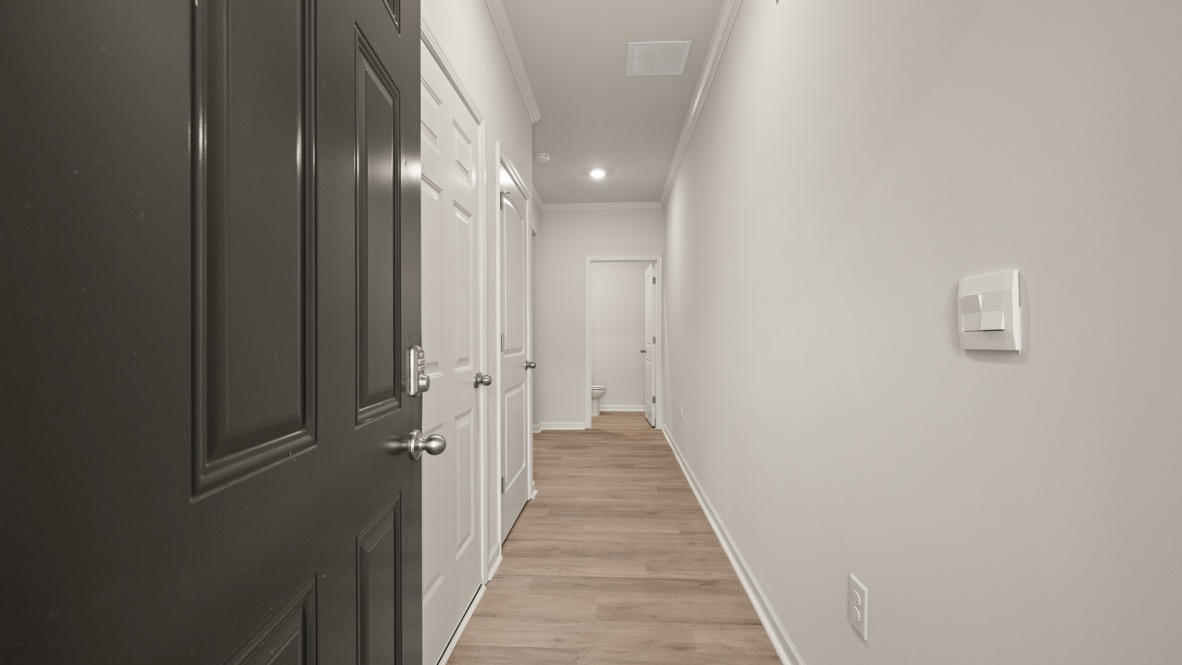 Interior entry-way leading to living area