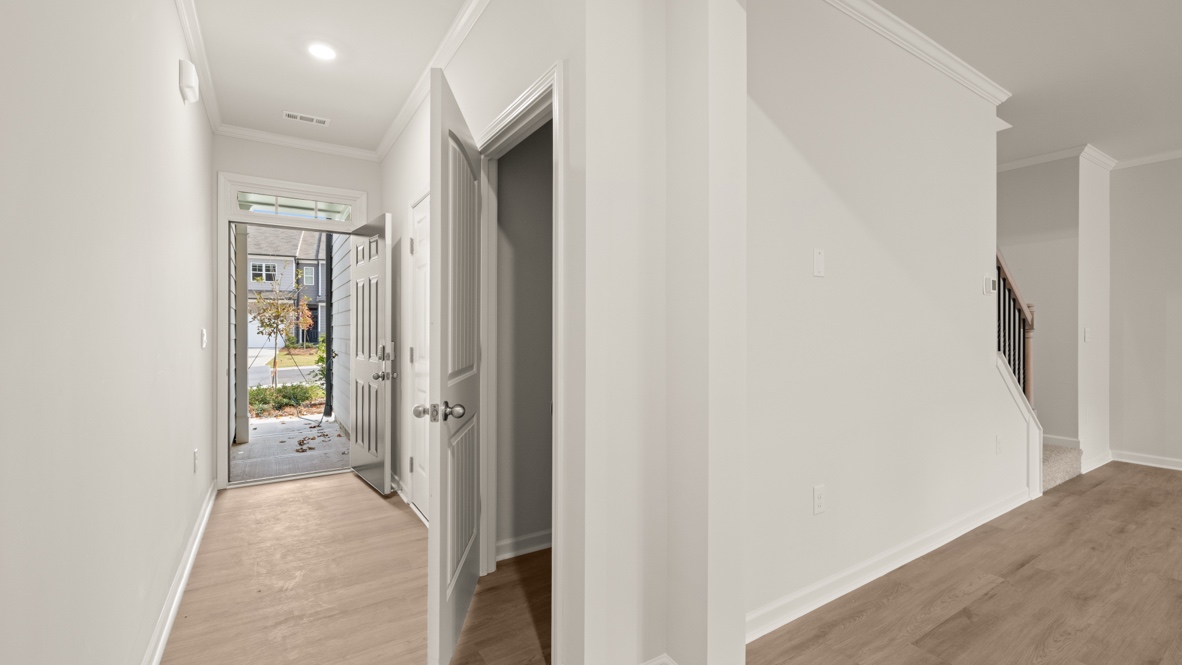 Interior entry-way leading to living area