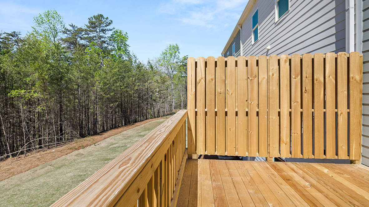Exterior back deck