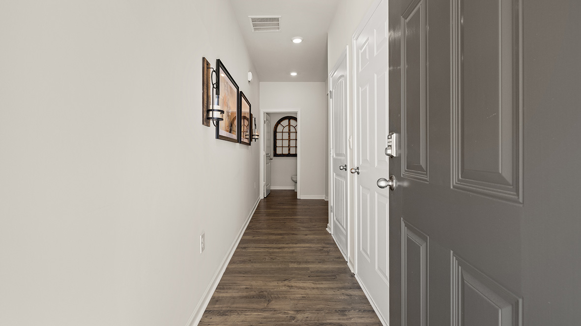Interior entry-way leading to living area