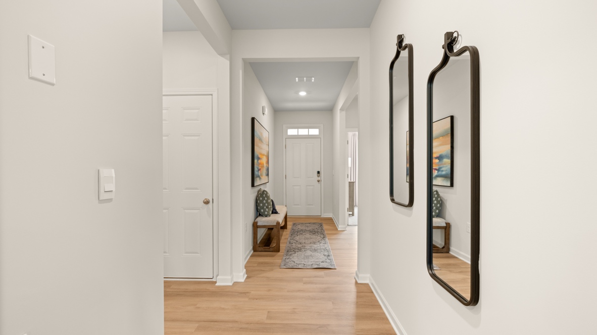 Interior hallway near entry-way