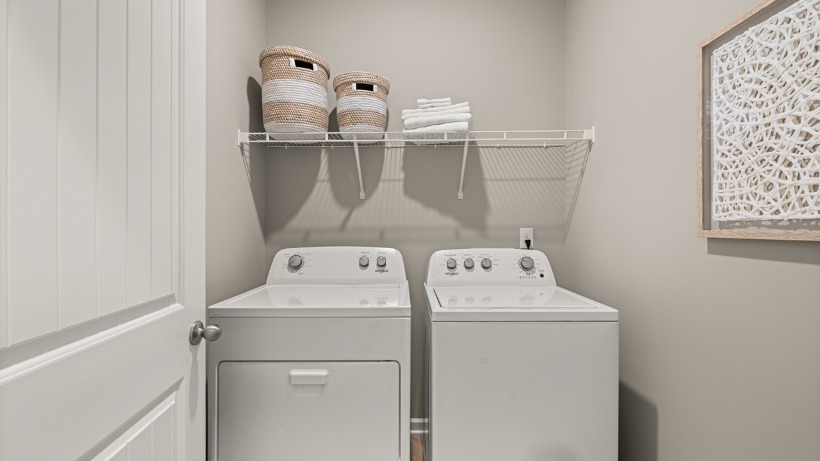 Interior laundry room