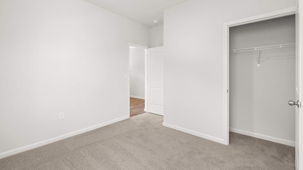 Interior bedroom with closet
