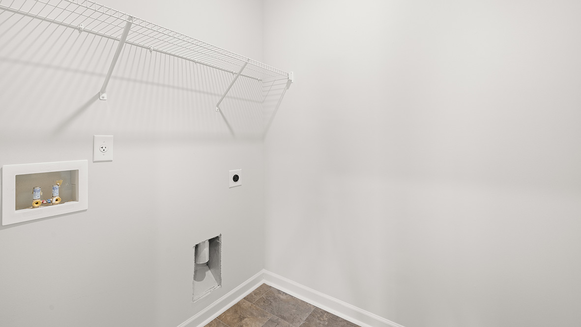 Interior laundry room