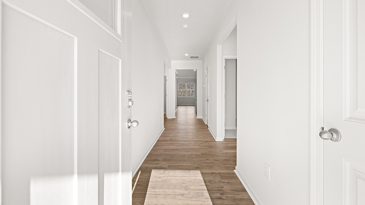 Interior entry-way leading to living area