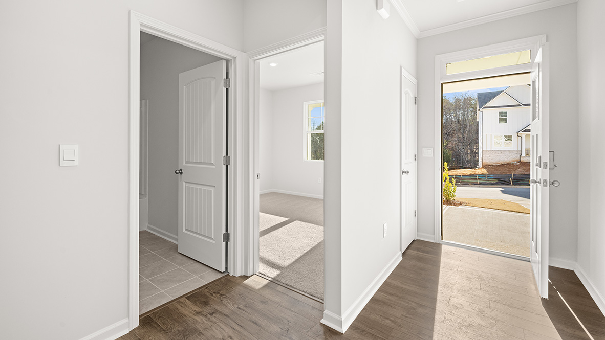 Interior entry-way near rooms