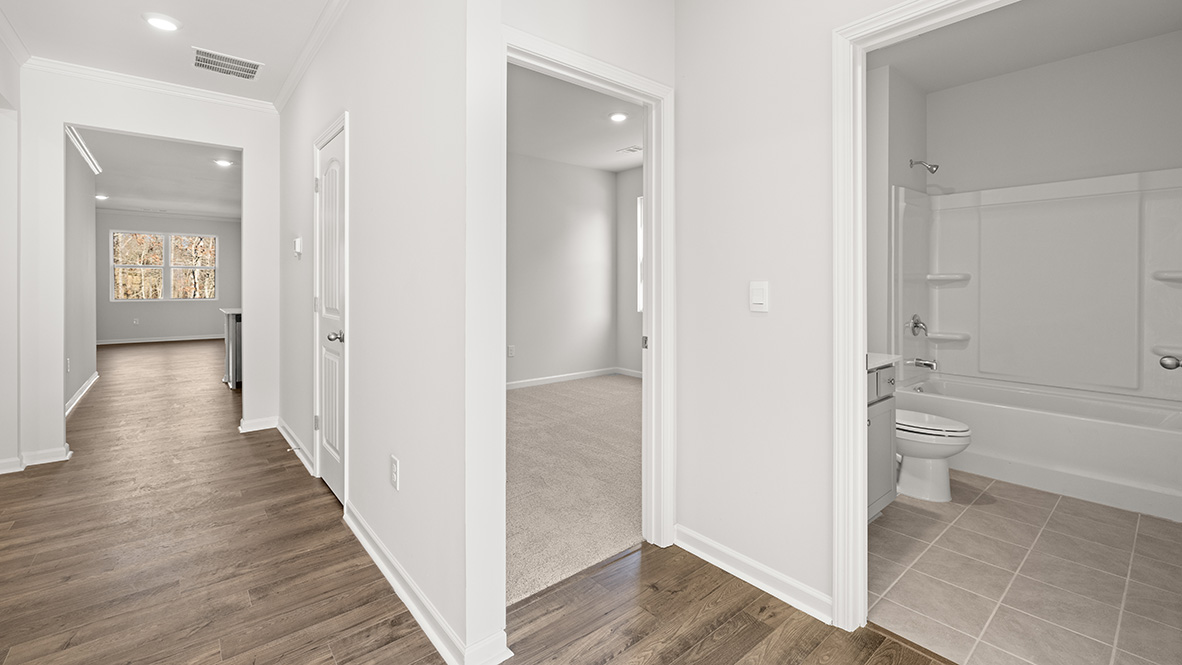 Interior entry-way near rooms