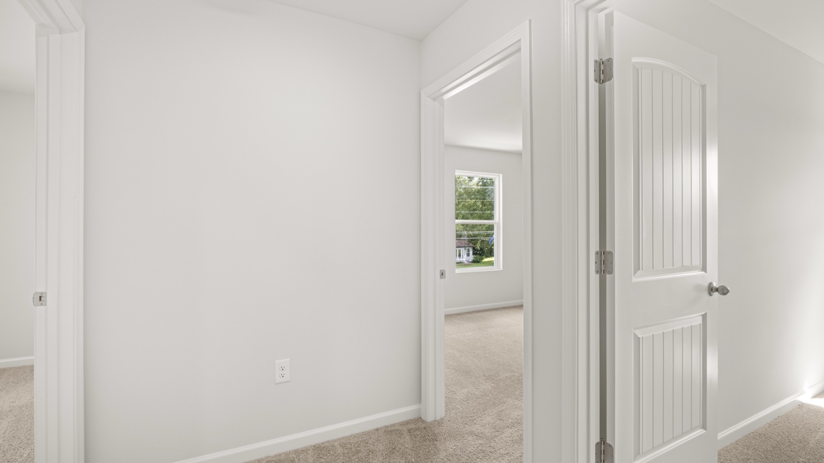 Interior hallway near bedrooms