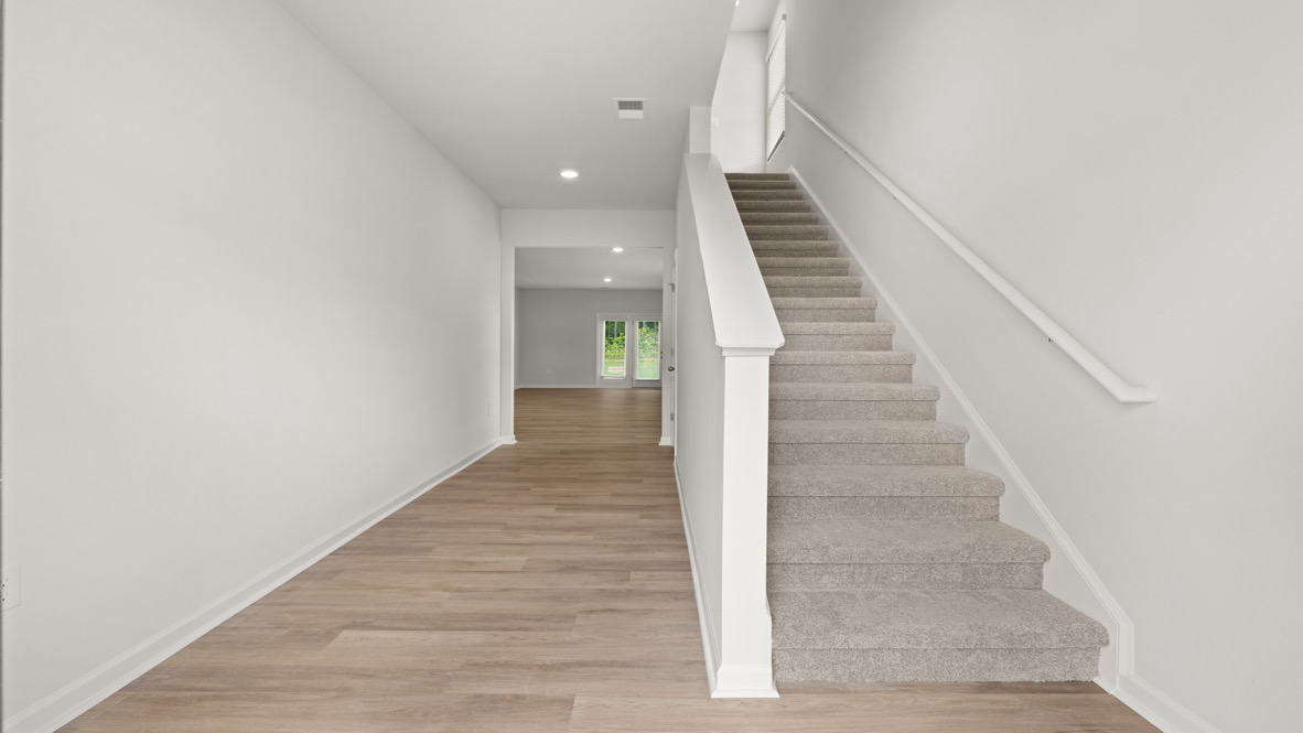 Interior entry-way open to staircase