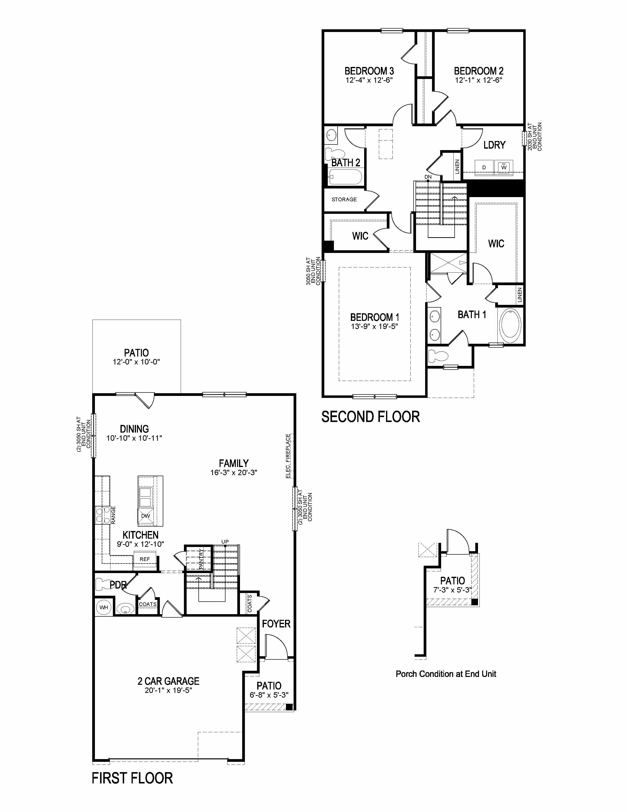Sawyer floorplan at Village at Pine Valley