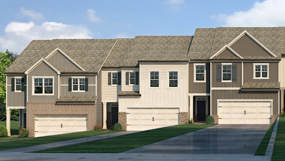 Exterior rendering of the Sullivan floorplan offered at Village at Pine Valley