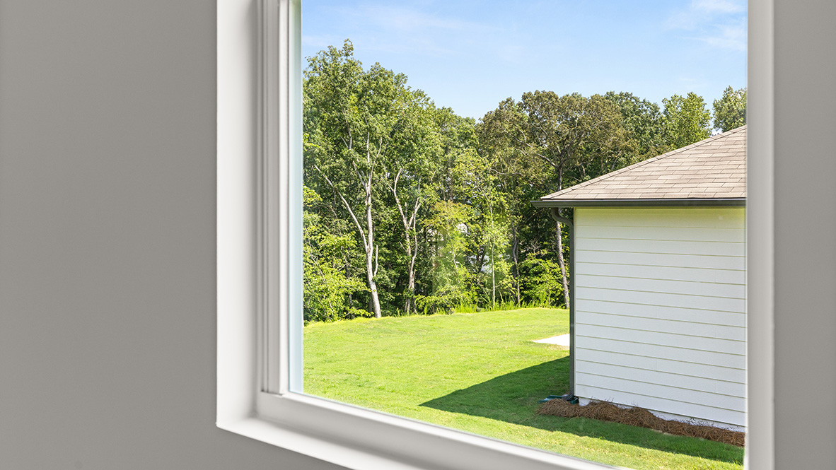 Interior living area with large windows