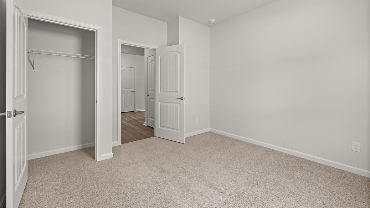 Interior bedroom with closet