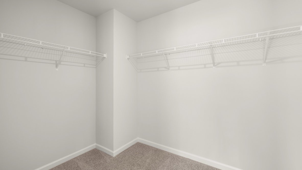 Interior primary walk-in closet