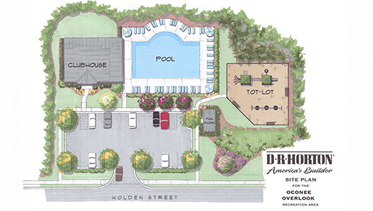 Oconee Overlook community amenity rendering