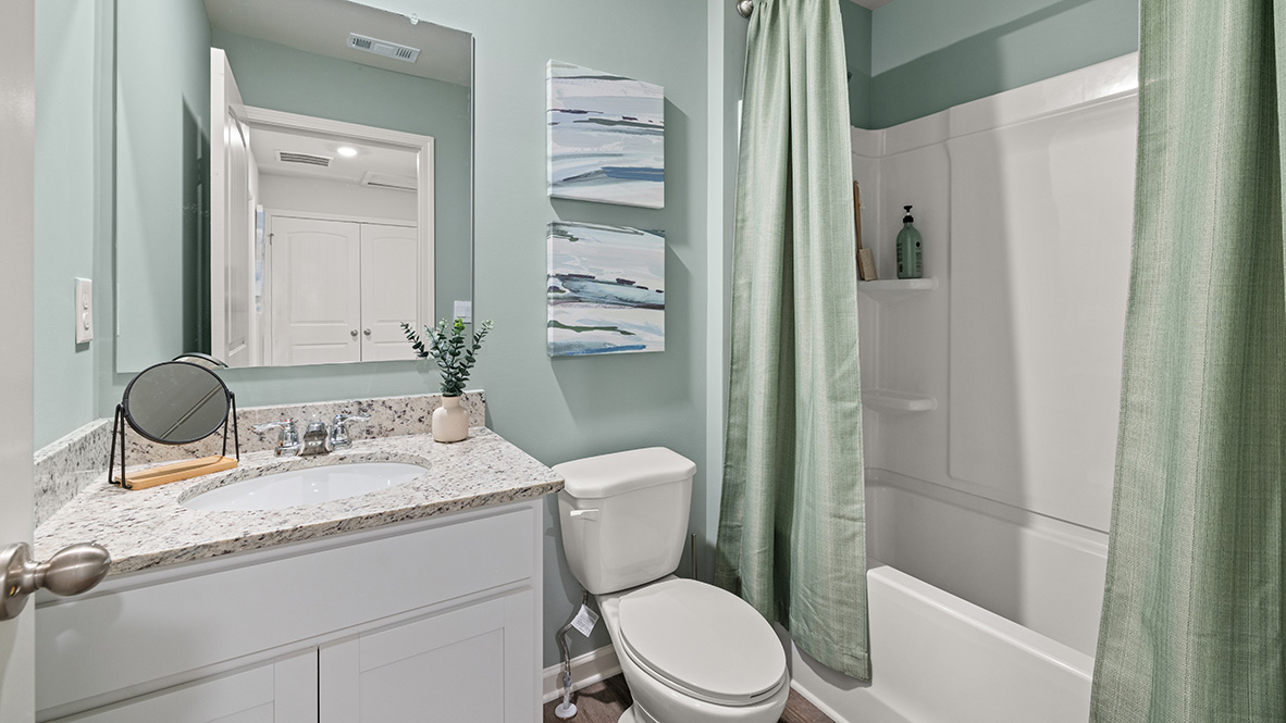 pearson secondary bathroom on the second level