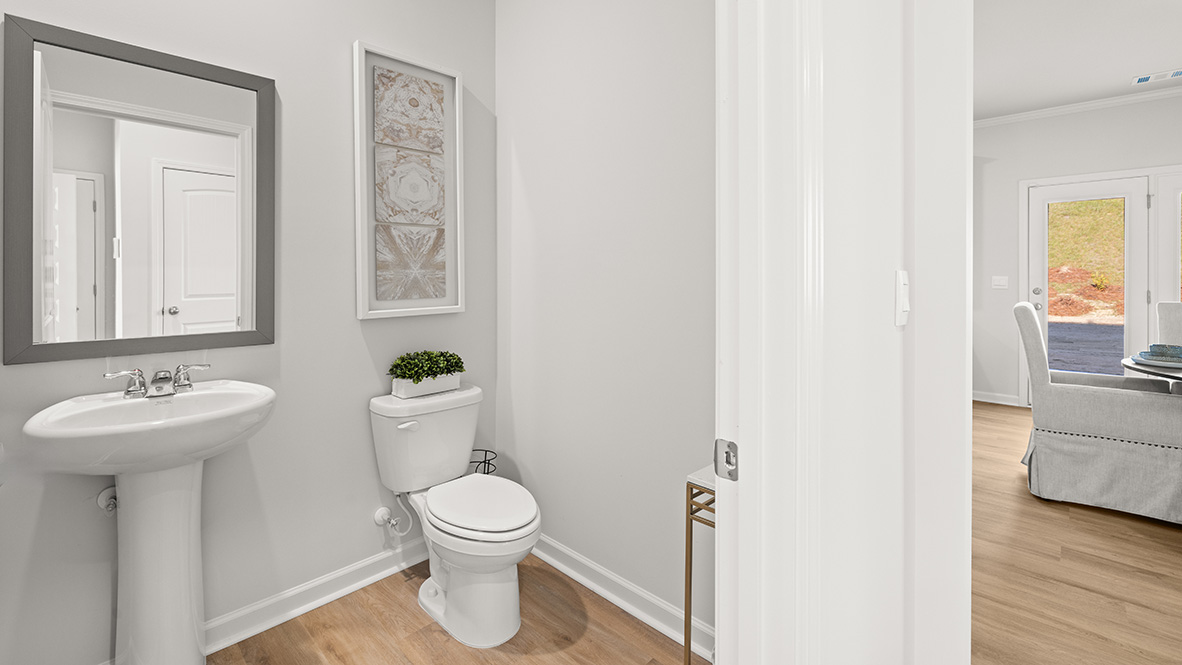 Half bathroom on main floor.