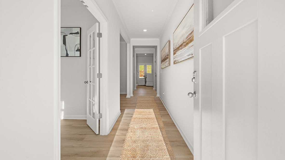 Front door of the Hanover model at Hamptons at Riverwood South