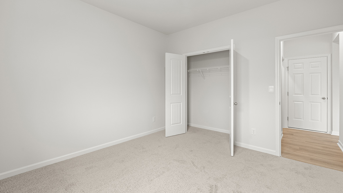 Interior bedroom with closet