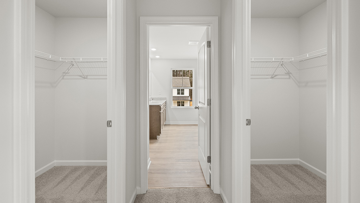 Interior walk-in closet