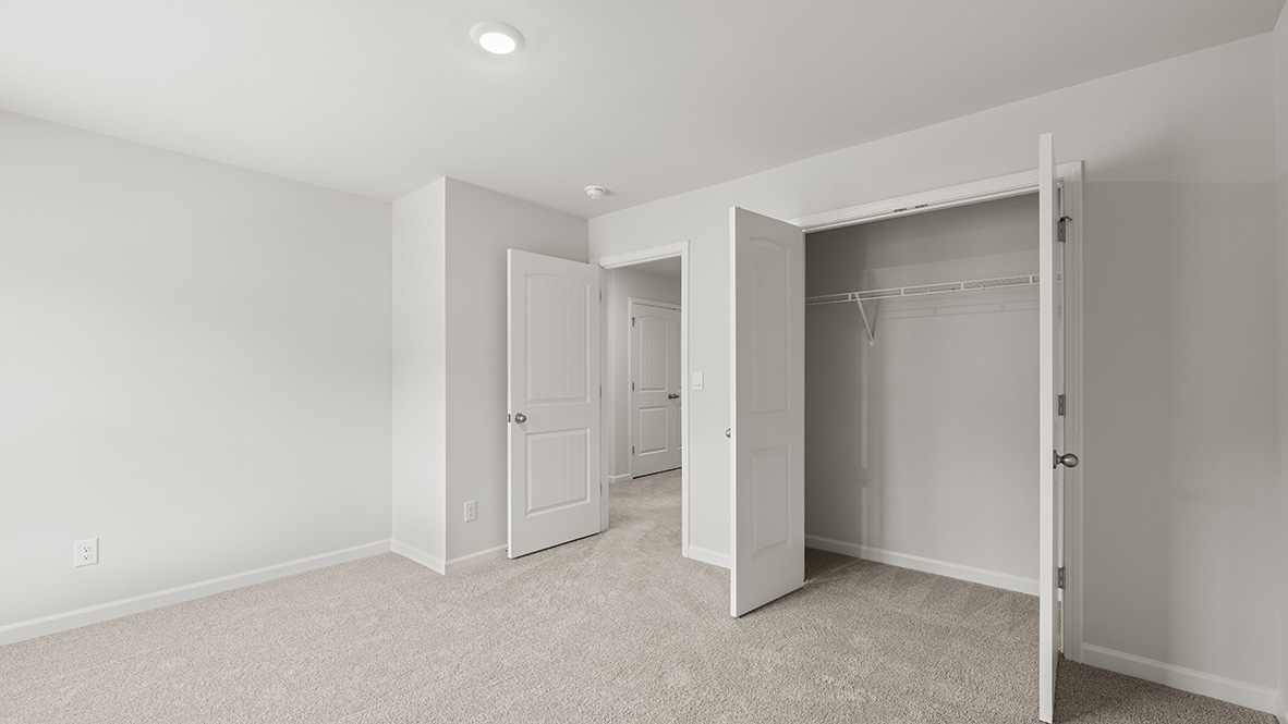 Interior bedroom with closet