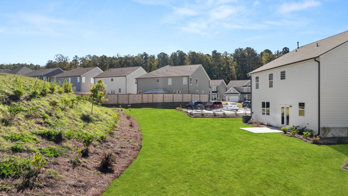 Exterior view of back yard