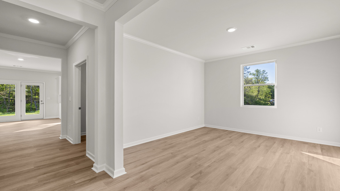 Interior dining area with window