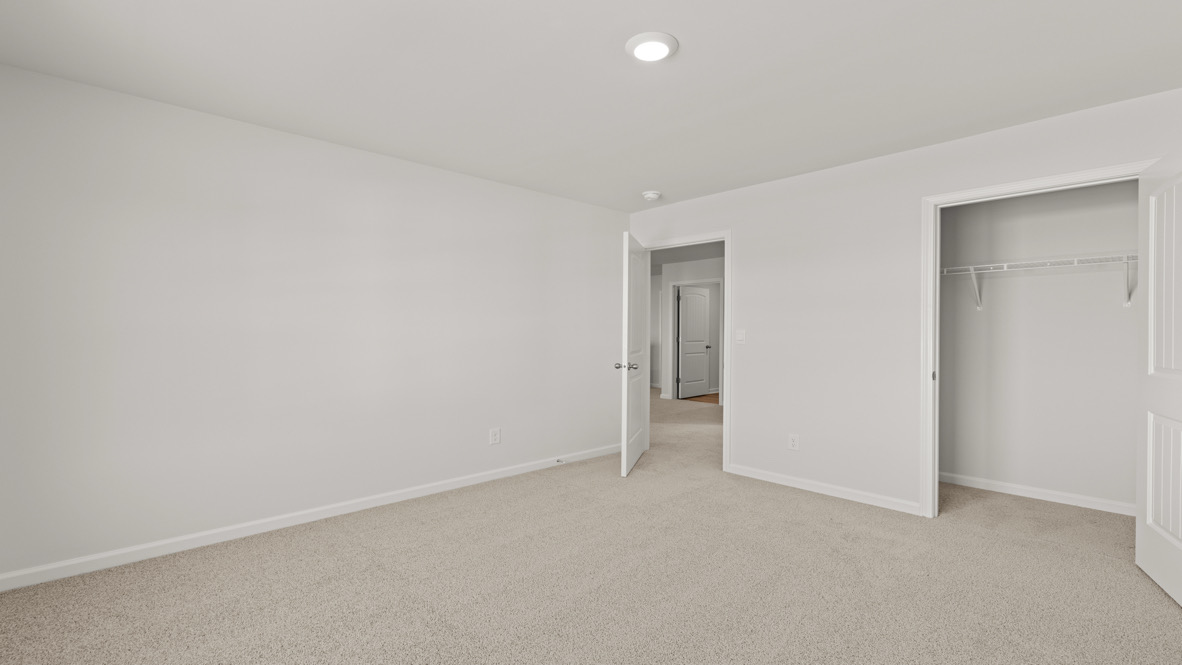 Interior bedroom with closet