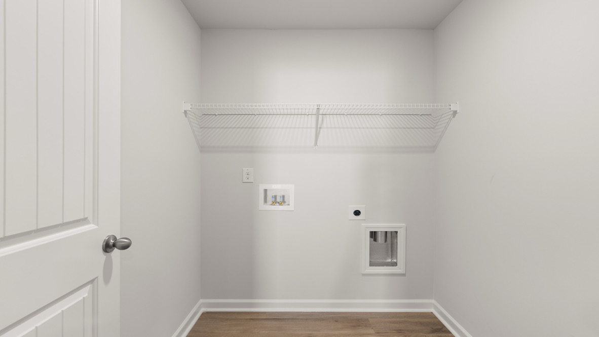 Interior laundry room