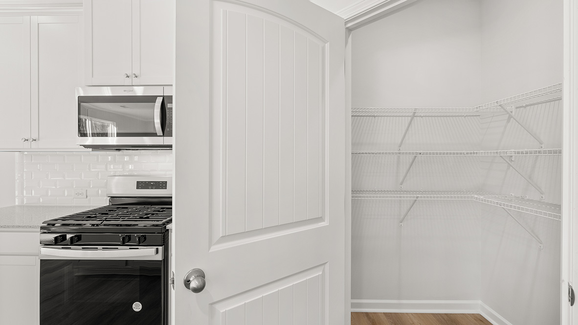 Interior kitchen with pantry