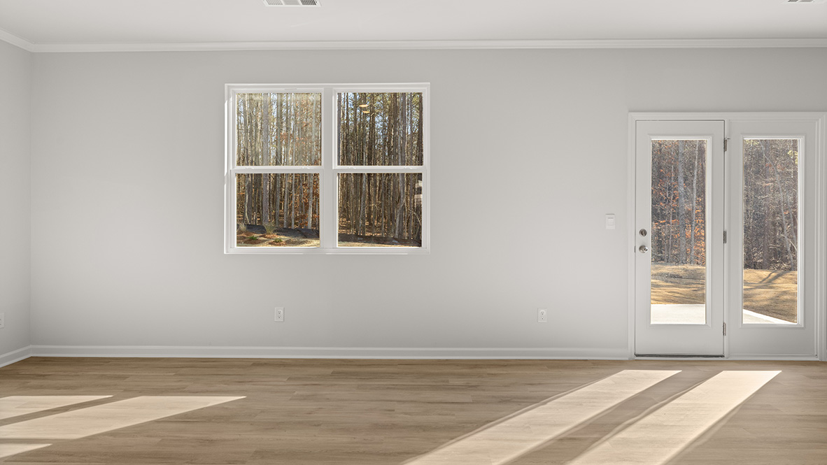 Interior living area and large window