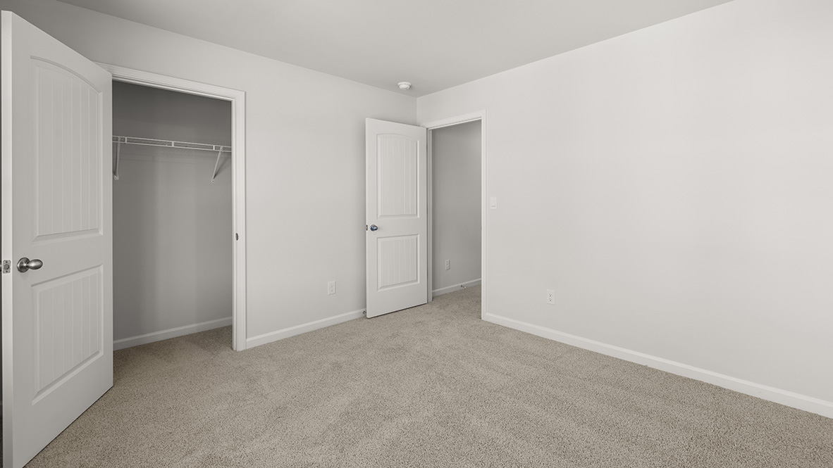 Interior bedroom with closet