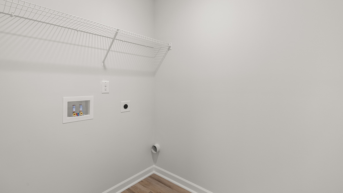 Interior laundry room